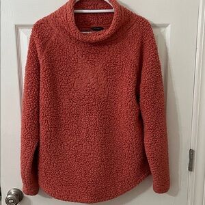 Eddie Bauer Warm Coral Cowl Neck Sweater